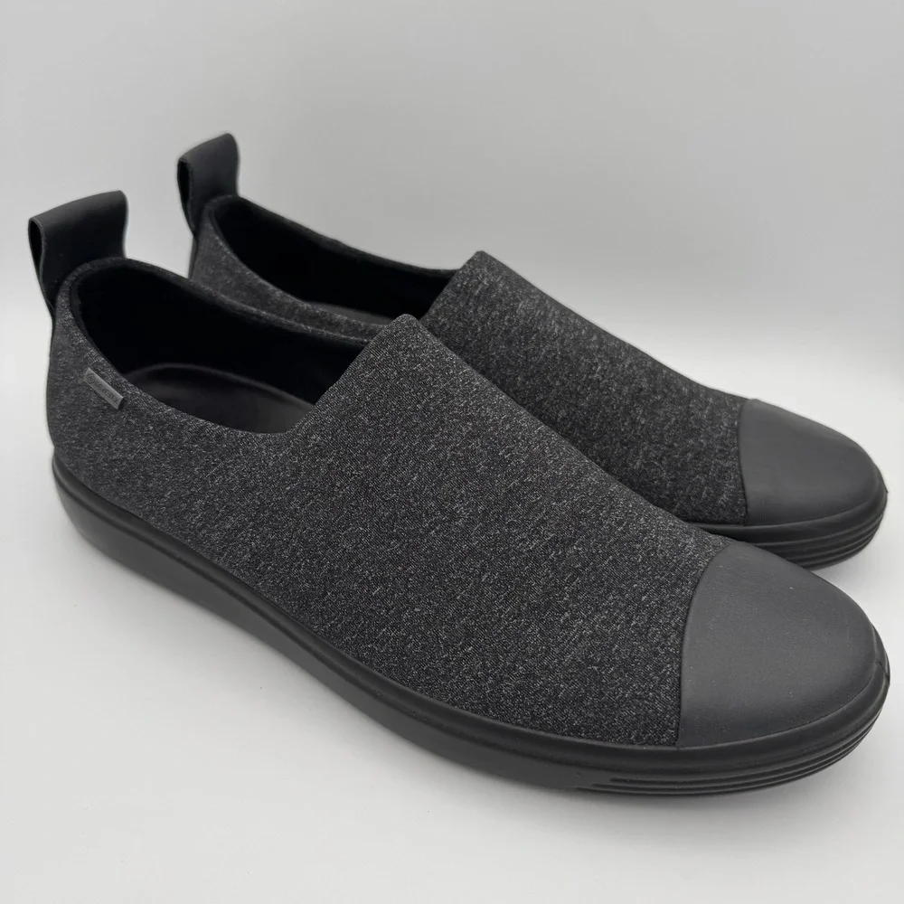 Ecco Women's 10 41 Soft 7 Black Low Top Slip On Comfort Shoes Cap Toe Gore‎ Tex